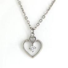 Factory direct Cutom sale CZ pendant stainless steel necklace